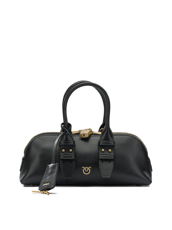 Pinko Black Leather Handbag