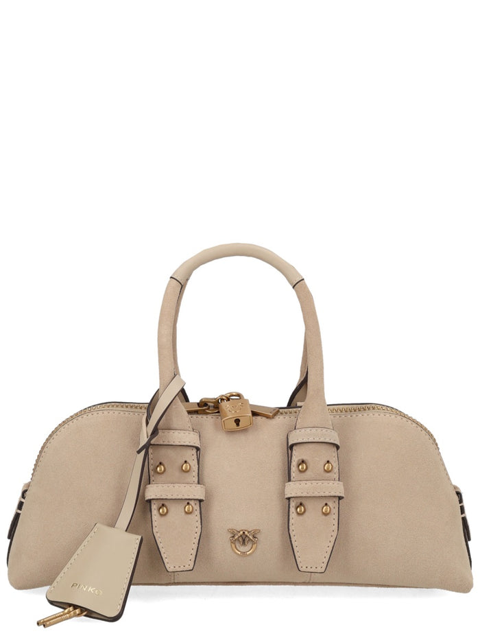 Pinko Red Hz Polyamide Polyurethane Cotton Shoulder Bag