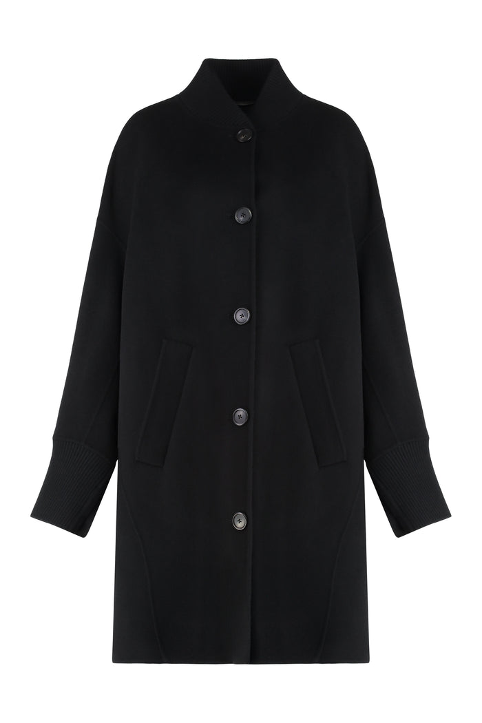 Pinko Long Coat In Double Fabric