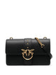Pinko Nero Gold Studded Strap Bag