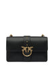 Pinko Black Cow Leather Crossbody Bag