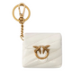 Pinko White Gold Leather Accessories