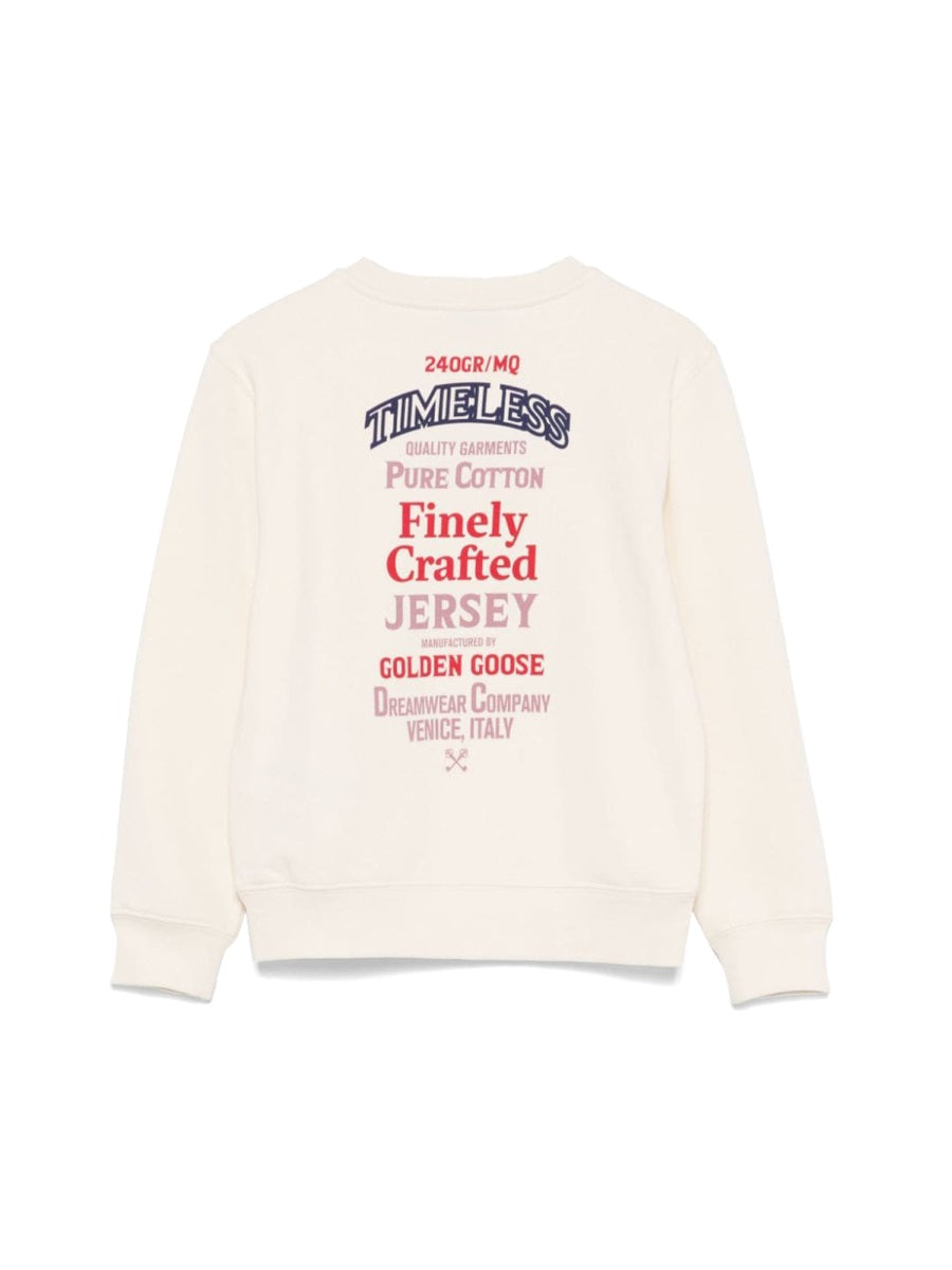 Golden Goose Journey Girl's Crewneck Regular Sweatshirt Printed
