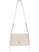 Pinko White Gold Leather Handbag
