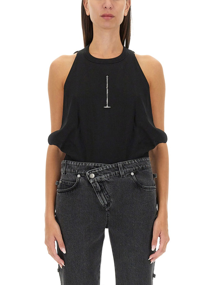 Alexander Mcqueen Ribbed Tank Top