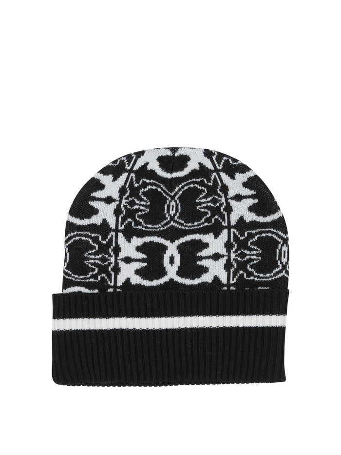 Pinko Jacquard Logo Beanie
