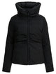 Pinko Black Nita Down Jacket Frontal Zip Closure