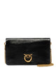 Pinko Black Gold Leather Handbag
