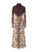 Pinko Multicolour Viscose Fabric Dress Jeans