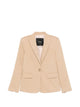 Pinko Beige Linen Viscose Elastane Jacket