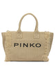 Pinko Beige Polypropylene Polyester Polyester Cotton Polyamide Polyurethane Polyester Handbag