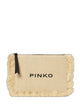 Pinko Beige Polypropylene Polyester Handbag