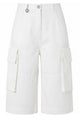 Pinko White Cotton Shorts