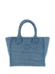 Pinko Blue Polyester Polypropylene Handbag