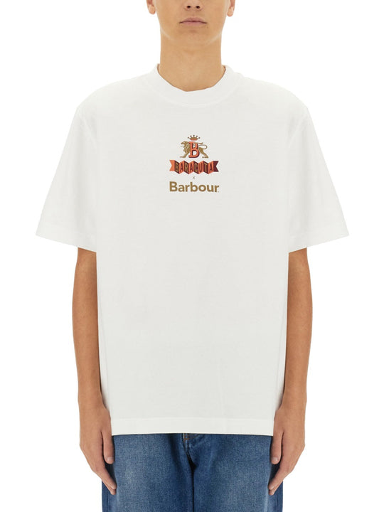 Baracuta X Barbour T-Shirt With Logo