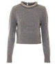 Pinko Grey Wool Blend Sweater