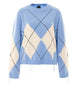 Pinko Light Blue Wool Cashmere Sweater