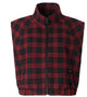 Pinko Red Black Check Sleeveless Jacket