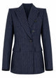 Pinko Blue Pinstripe Double Breasted Jacket
