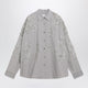 Dries Van Noten Grey Shirt With Sequin Embroidery