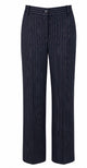 Pinko Navy Blue Pinstripe Pattern Trousers