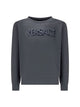 Versace Sweatshirt Fleece Cocco Logo Embroidery