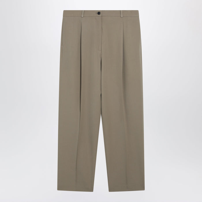 The Row Army Green Wool Gianni Pant