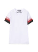 Vision Of Super White Kids Tshirt With Double Flame