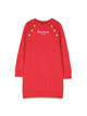 Balmain Ml Sweatshirt Dress Logo And Buttons