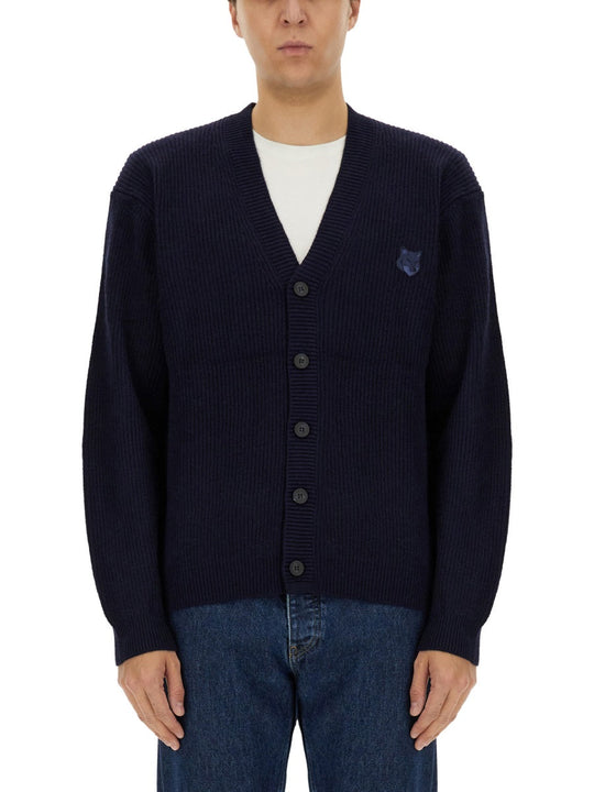 Maison Kitsuné Ribbed Cardigan