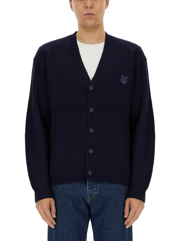 Maison Kitsuné Ribbed Cardigan