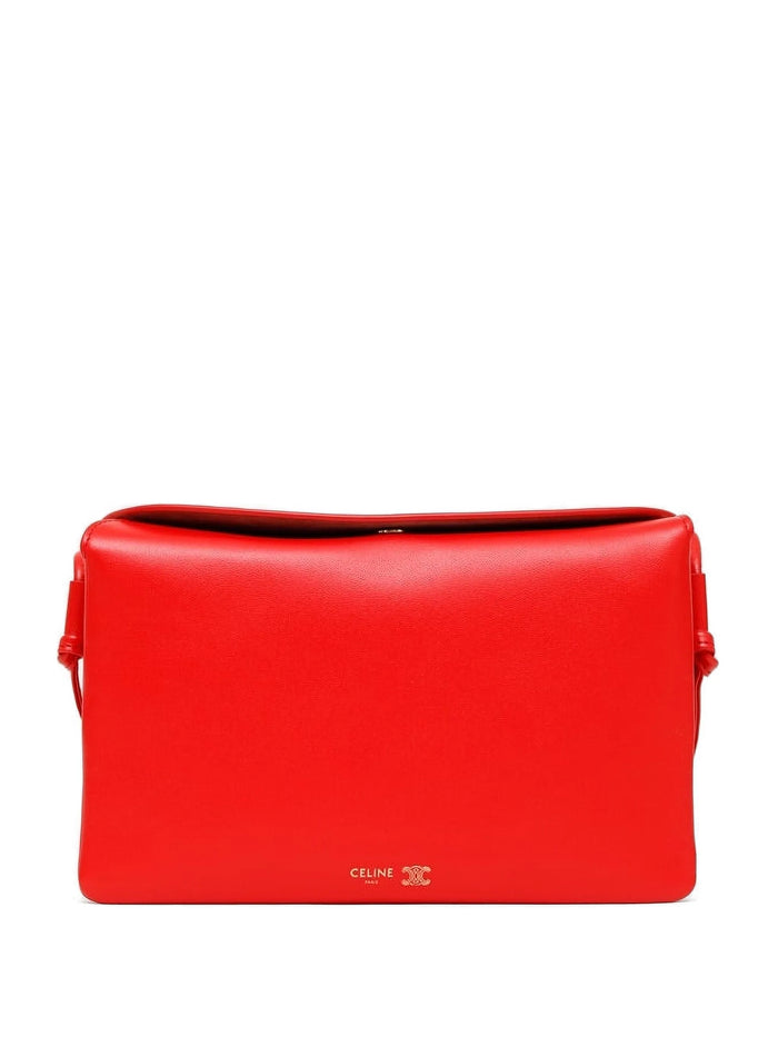 Celine Trio Flap Shoulder Bag In Smooth Leather