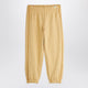 Mini Rodini Beige Plain Piping Sweatpants