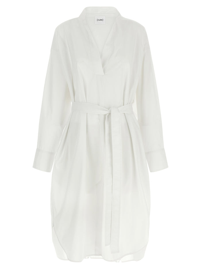 Nude Chemisier Dress