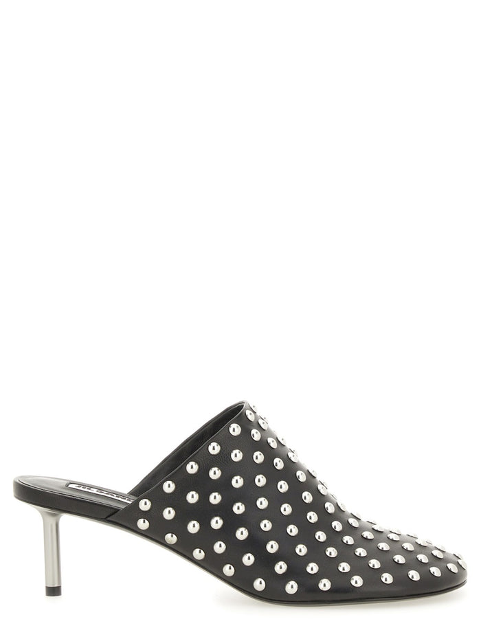 Jil Sander Nappa Leather Mules With Studs