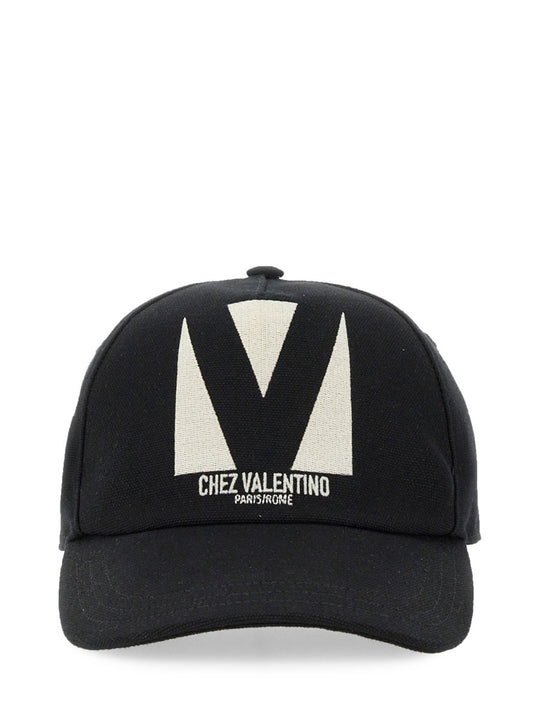 Valentino Garavani "Chez Valentino" Embroidered Baseball Cap