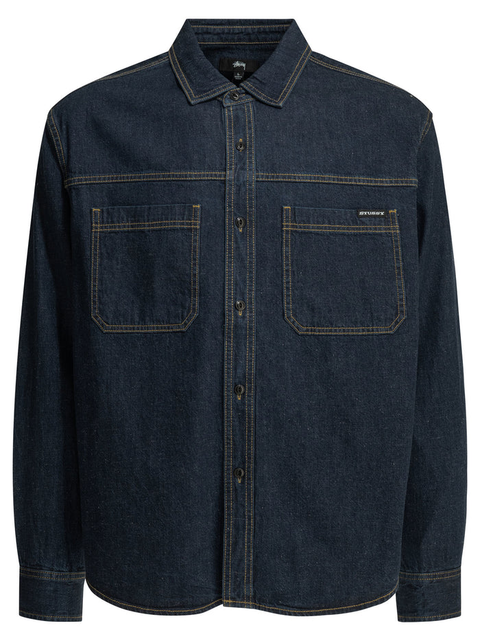 Stussy Blue Cotton Shirt