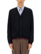 Gucci Knitted Wool Cardigan With Web Pattern