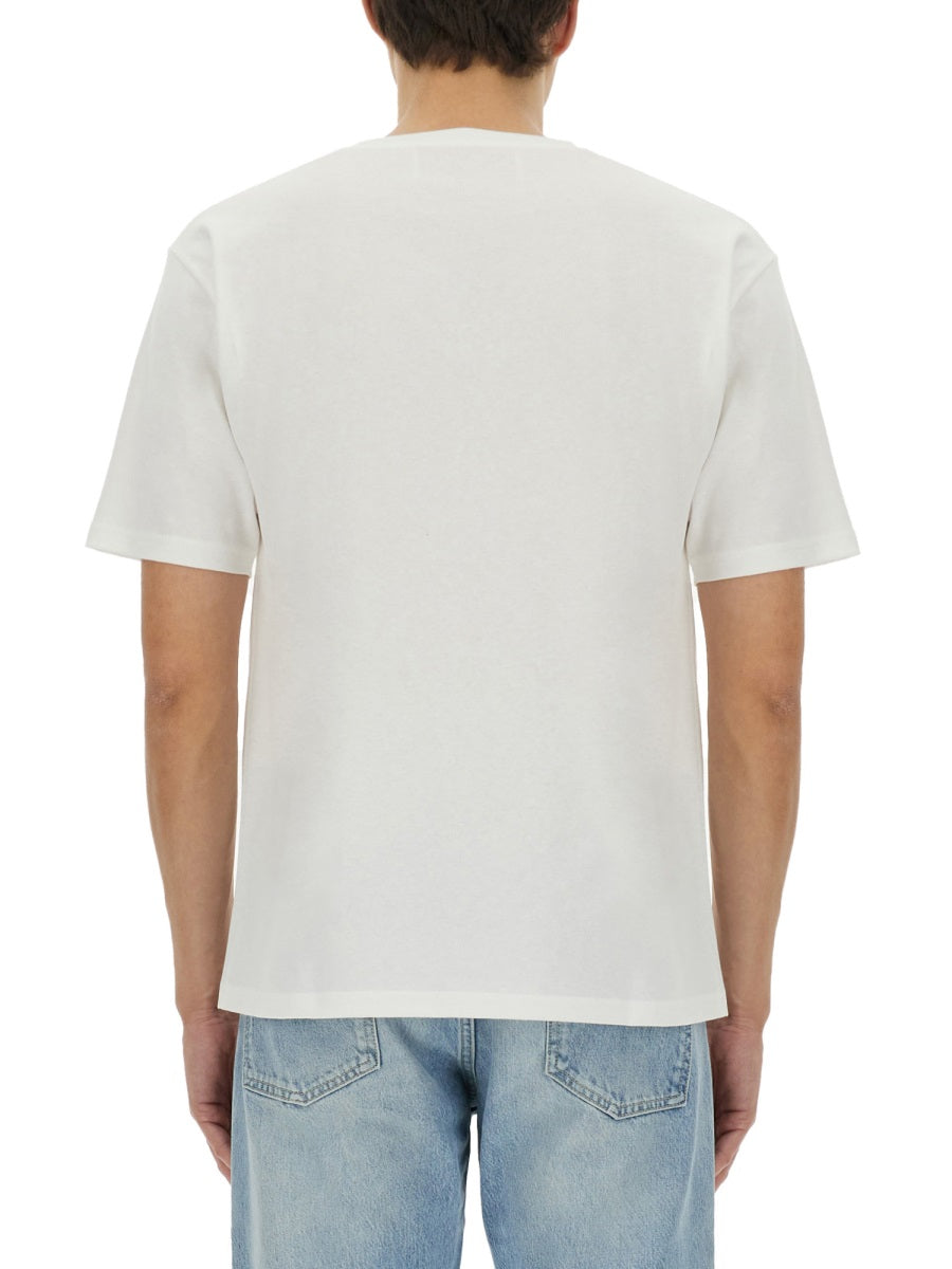 Valentino Cotton T-Shirt With "Chez Valentino" Print