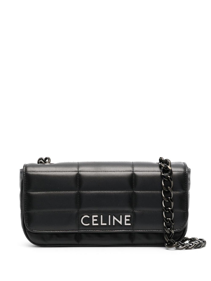 Celine Lambskin Quilted Shoulder Bag