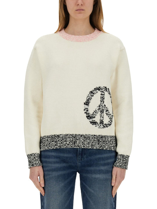 Moschino Jeans Mesh With Inlay Pattern