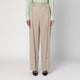 Victoria Beckham Wide Mandarin Colour Pants In Wool