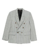 Victoria Beckham Check Wool Double-Breasted Tailored Jacket