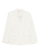 Victoria Beckham Natural Blazer Hidden Button
