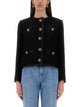 Dolce & Gabbana Single-Breasted Tweed Bouclé Short Jacket
