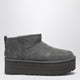 Ugg Classic Ultra Mini Grey Boot With Platform