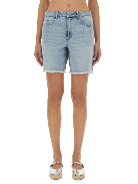 Michael By Michael Kors Denim Boyfriend Shorts