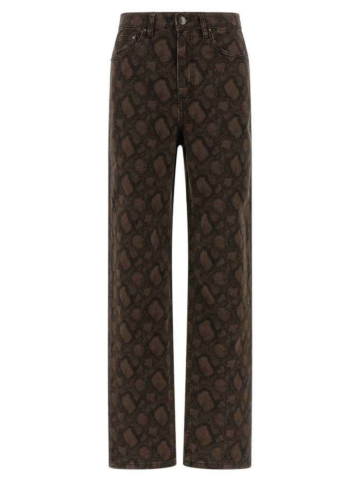 Rotate Birger Christensen Animal Print Jeans
