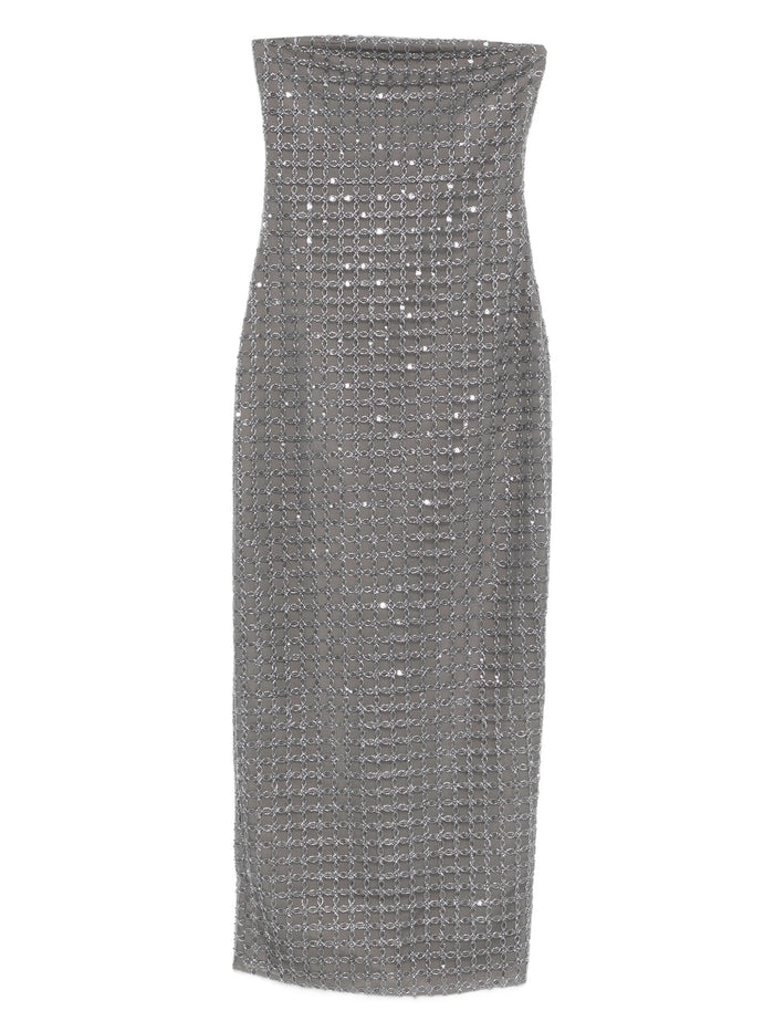 Rotate Birgerchristensen Bead-Embellishment Maxi Dress