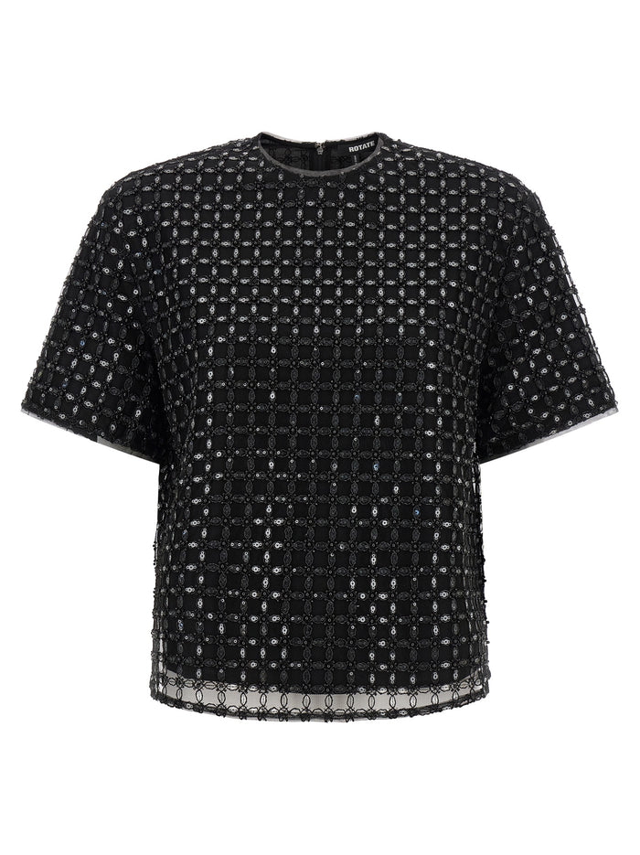 Rotate Birger Christensen 'Beaded Oversize' Top